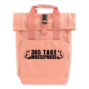 365 TAGE MASSEPHASE - Rolltop Rucksack mit zwei Griffen - Chintzrosa - Vorne