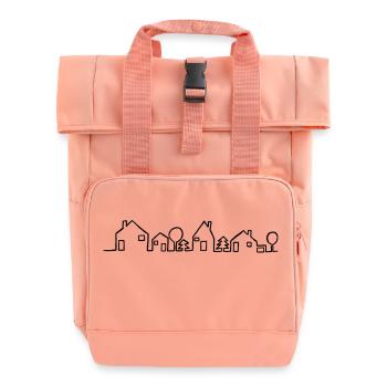 House - Roll Top Backpack with Two Handles - chintz rose - Front