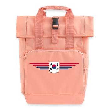 J’aime la Corée du Sud Design T-shirt Outfit - Sac à dos Roll Top à deux anses - rose liberty - Devant