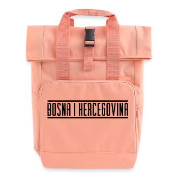 Bosna i Hercegovina - n25 - Rolltop Rucksack mit zwei Griffen - Chintzrosa - Vorne