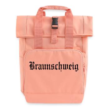 Braunschweig 03 - Roll Top Backpack with Two Handles - chintz rose - Front