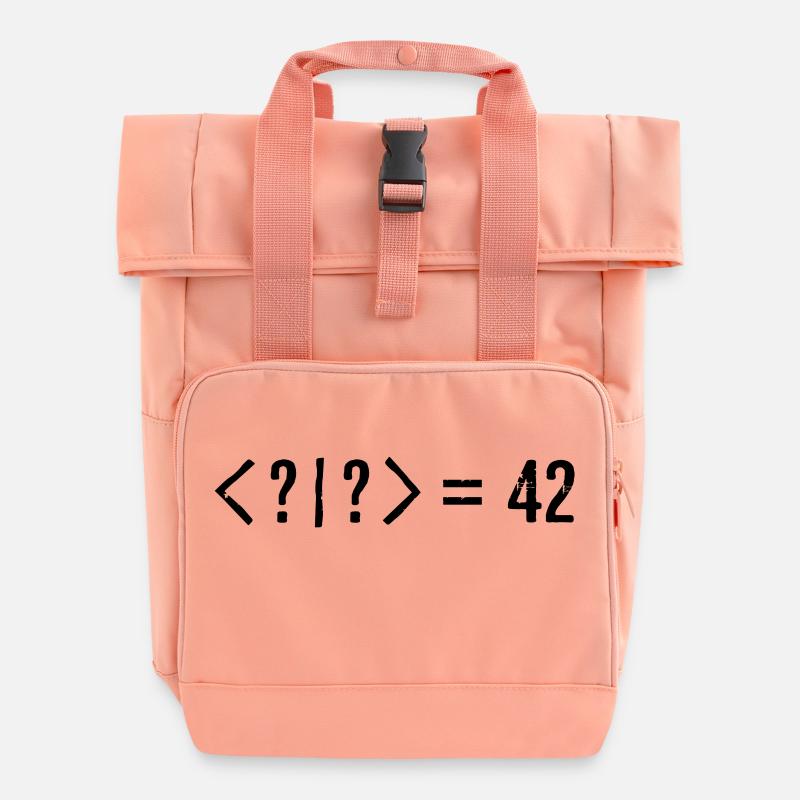 Meilleur Quantum Joke jamais: Bra-Ket = 42 - Sac à dos Roll Top à deux anses - rose liberty