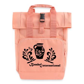 Bembel International FFM - Rolltop Rucksack mit zwei Griffen - Chintzrosa - Vorne