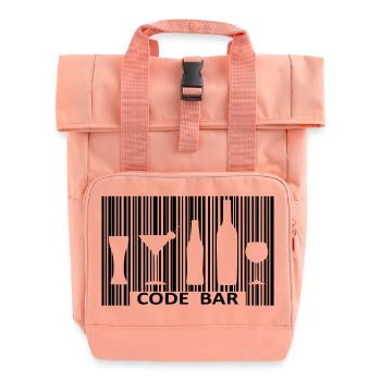 Code bar - Sac à dos Roll Top à deux anses - rose liberty - Devant