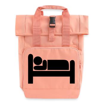 Schlafen - Rolltop Rucksack mit zwei Griffen - Chintzrosa - Vorne