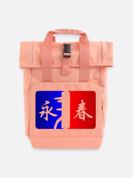 Dummy League - Rolltop Rucksack mit zwei Griffen - Chintzrosa