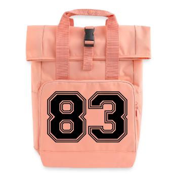 83_number_83_(s31) - Roll Top Backpack with Two Handles - chintz rose - Front