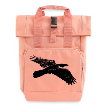 Raven - Roll Top Backpack with Two Handles - chintz rose - Front