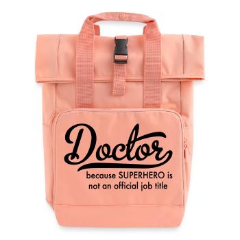 Arzt - Rolltop Rucksack mit zwei Griffen - Chintzrosa - Vorne