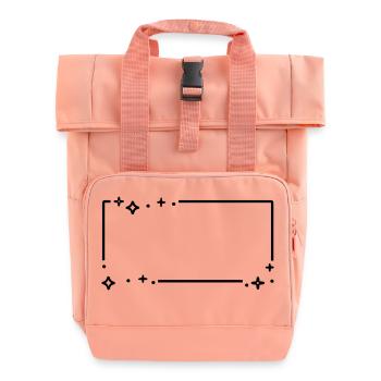 Cadre étoiles étoiles - Sac à dos Roll Top à deux anses - rose liberty - Devant