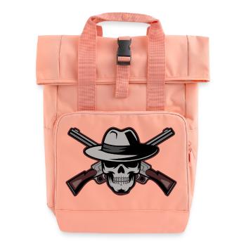 SCHÄDEL - Rolltop Rucksack mit zwei Griffen - Chintzrosa - Vorne