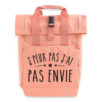 Je peux pas j'ai pas envie - Sac à dos Roll Top à deux anses - rose liberty - Devant