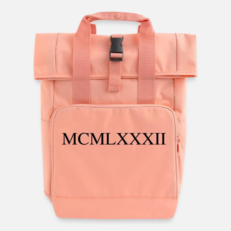 1982 - Sac à dos Roll Top à deux anses - rose liberty