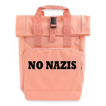No nazis - Roll Top Backpack with Two Handles - chintz rose - Front