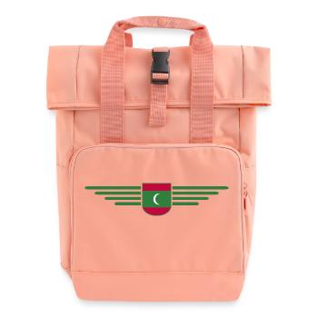 Maldives Fans: Exclusive Shirts - Roll Top Backpack with Two Handles - chintz rose - Front