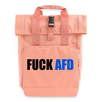 Fuck afd - Rolltop Rucksack mit zwei Griffen - Chintzrosa - Vorne