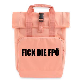 Fick die fpö - Rolltop Rucksack mit zwei Griffen - Chintzrosa - Vorne