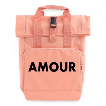 Amour - Rolltop Rucksack mit zwei Griffen - Chintzrosa - Vorne