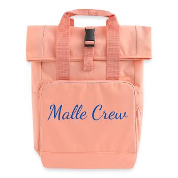 Malle Crew - Roll Top Backpack with Two Handles - chintz rose - Front