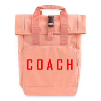 COACH - Roll Top Backpack with Two Handles - chintz rose - Front