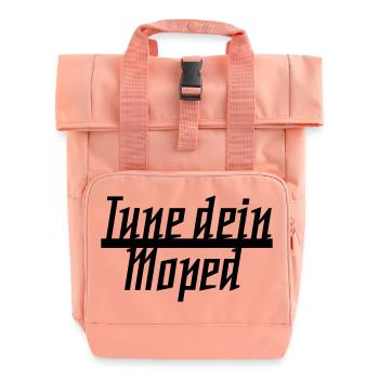 tune dein moped - Rolltop Rucksack mit zwei Griffen - Chintzrosa - Vorne