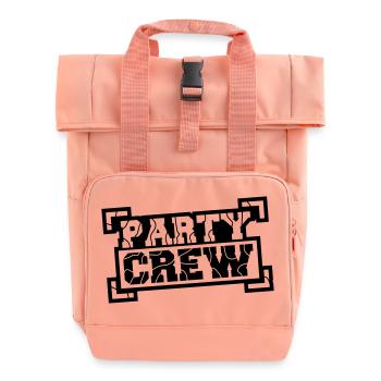 Party Crew Stamp Design - Sac à dos Roll Top à deux anses - rose liberty - Devant