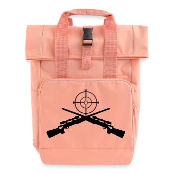 Scharfschützen Ziel sniper gamer fps gaming geek - Rolltop Rucksack mit zwei Griffen - Chintzrosa - Vorne