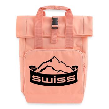 Swiss Mountain Banner Logo - Sac à dos Roll Top à deux anses - rose liberty - Devant