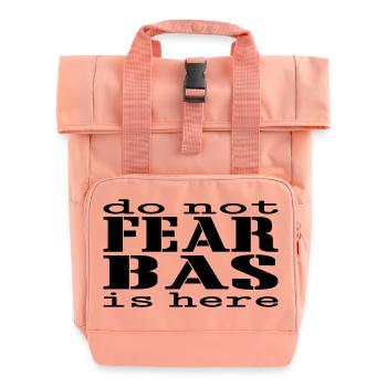 N’ayez crainte, Bas est là - Sac à dos Roll Top à deux anses - rose liberty - Devant