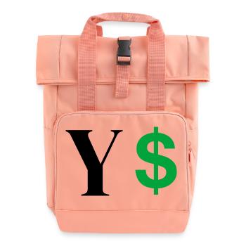 Lettre y dollar - Sac à dos Roll Top à deux anses - rose liberty - Devant