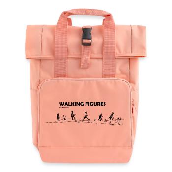 Walking Figures - Rolltop Rucksack mit zwei Griffen - Chintzrosa - Vorne