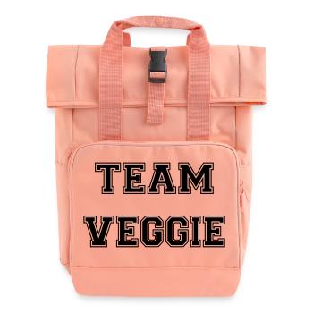 Team Veggie - Rolltop Rucksack mit zwei Griffen - Chintzrosa - Vorne