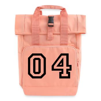 Nummer - 04 - Null vier - Rolltop Rucksack mit zwei Griffen - Chintzrosa - Vorne