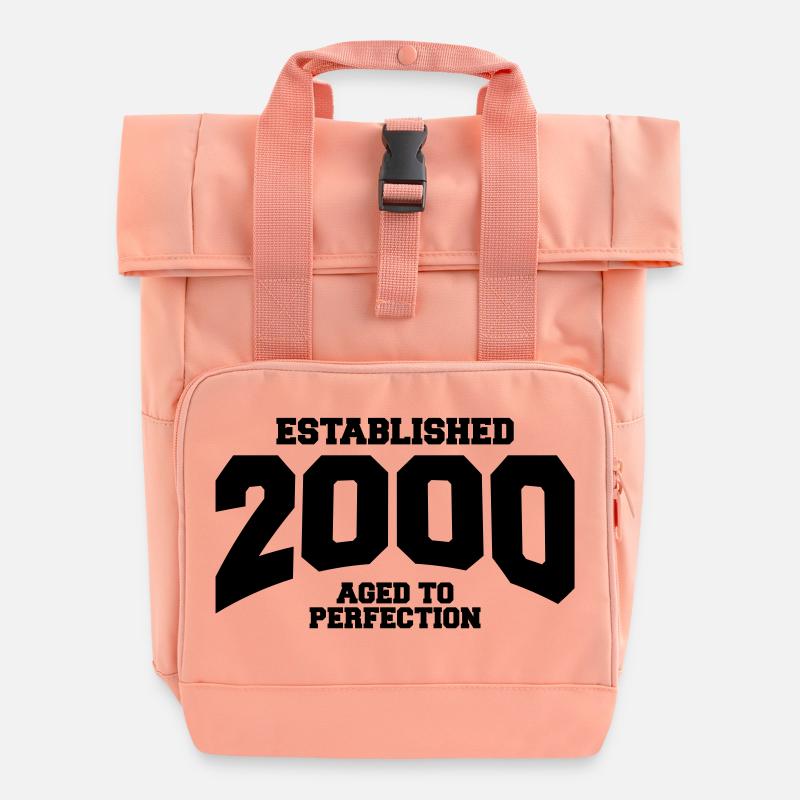 aged to perfection established 2000 (fr) - Sac à dos Roll Top à deux anses - rose liberty