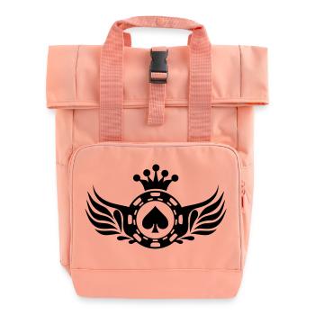 poker_ace_shield_f1 - Sac à dos Roll Top à deux anses - rose liberty - Devant