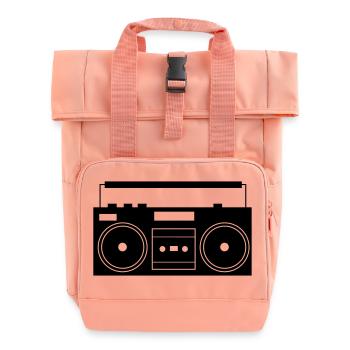 ghettoblaster_01 - Rolltop Rucksack mit zwei Griffen - Chintzrosa - Vorne