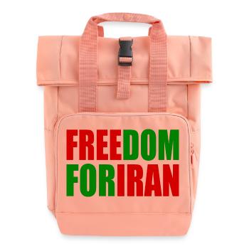 Freedom for iran - Rolltop Rucksack mit zwei Griffen - Chintzrosa - Vorne