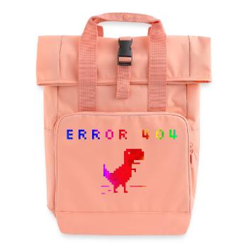Karikatur Glücklich Vektor Figur Symbol Lustiges Design Niedlich - Rolltop Rucksack mit zwei Griffen - Chintzrosa - Vorne