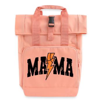 Basketball Mama Lightning Bolt Design - Sac à dos Roll Top à deux anses - rose liberty - Devant