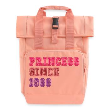 1966 Birthday Princess - Roll Top Backpack with Two Handles - chintz rose - Front