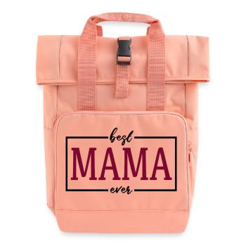 La meilleure maman - Sac à dos Roll Top à deux anses - rose liberty - Devant