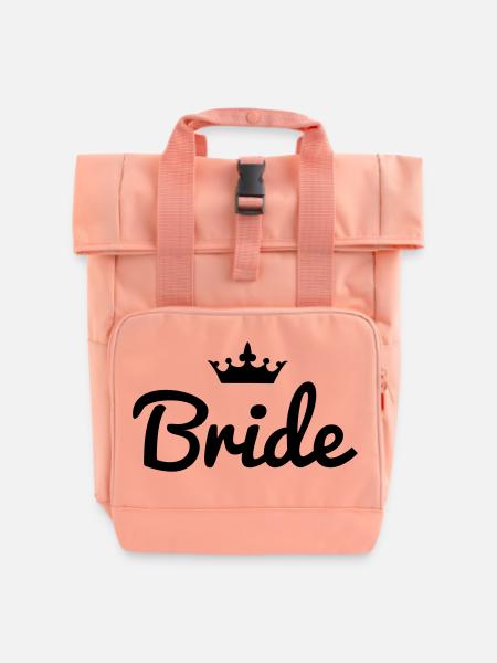 Bride Crown - Rolltop Rucksack mit zwei Griffen - Chintzrosa