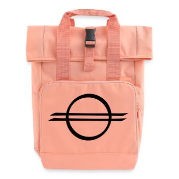 Vergebung, indianisch/schamanisches Symbol - Rolltop Rucksack mit zwei Griffen - Chintzrosa - Vorne