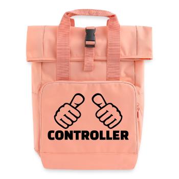Controller - Roll Top Backpack with Two Handles - chintz rose - Front