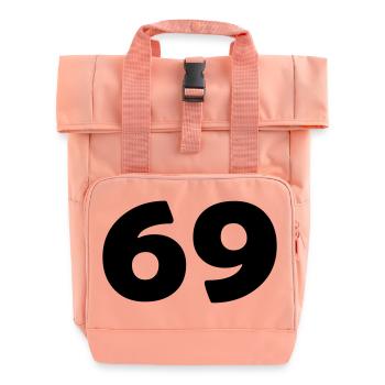 69 - Rolltop Rucksack mit zwei Griffen - Chintzrosa - Vorne