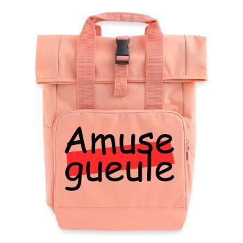 Amuse gueule - Sac à dos Roll Top à deux anses - rose liberty - Devant
