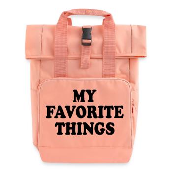 my favorite things - Rolltop Rucksack mit zwei Griffen - Chintzrosa - Vorne