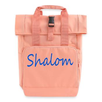 Shalom - Rolltop Rucksack mit zwei Griffen - Chintzrosa - Vorne