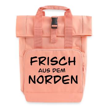 frisch aus dem Norden - Rolltop Rucksack mit zwei Griffen - Chintzrosa - Vorne