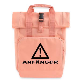 Achtung Anfänger - Rolltop Rucksack mit zwei Griffen - Chintzrosa - Vorne